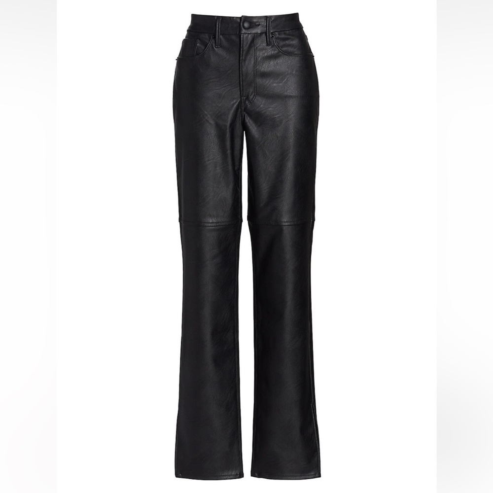 Good American- Good Boy Faux Leather Pants